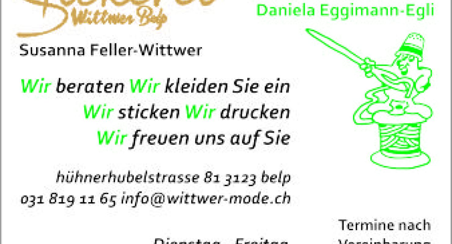Wittwer Mode GmbH - Reparatur & Änderung in Bern